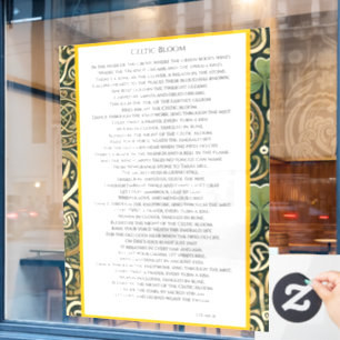 Celtic Bloom Window Cling