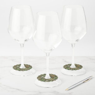 Celtic Bloom Wine Glass Tag