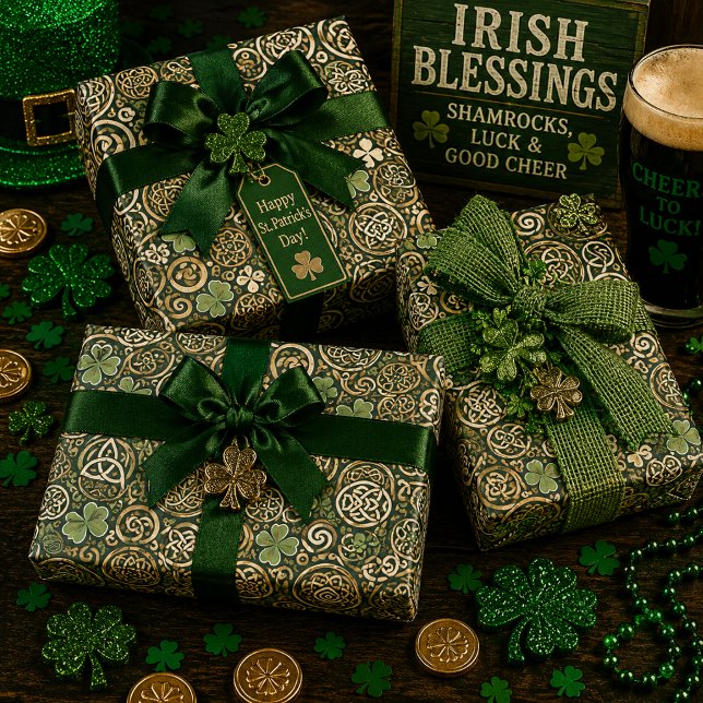 Celtic Bloom Wrapping Paper Sheet (Creator Uploaded)