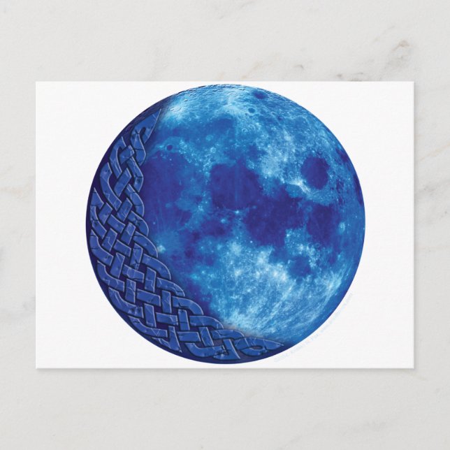 Celtic Blue Moon Postcard (Front)