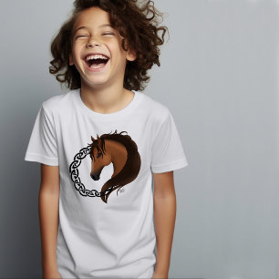 Celtic Brown Horse Yellow T-Shirt