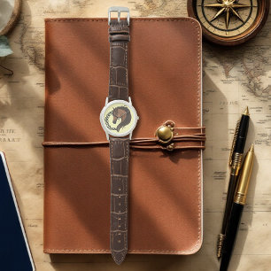 Celtic Brown Horse Yellow Watch