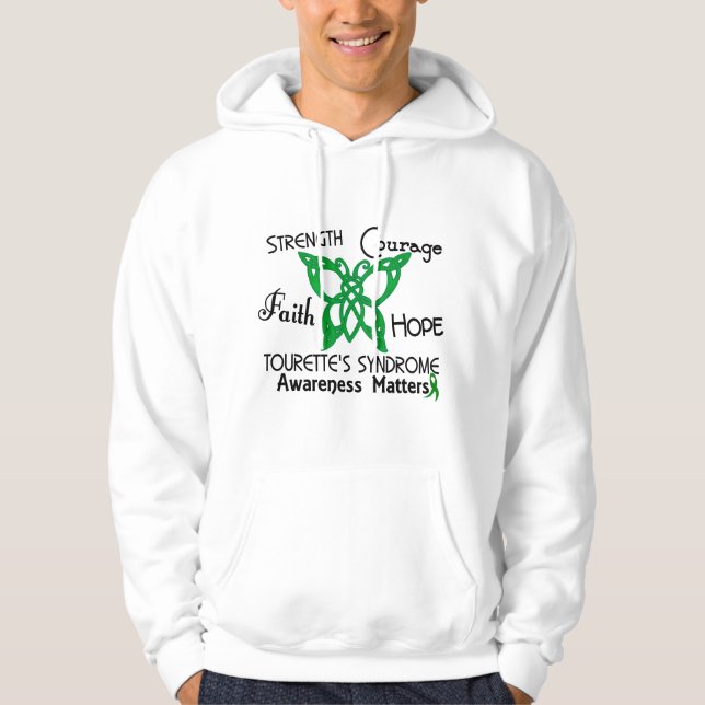 Celtic Butterfly 3 Tourette’s Syndrome Hoodie (Front)
