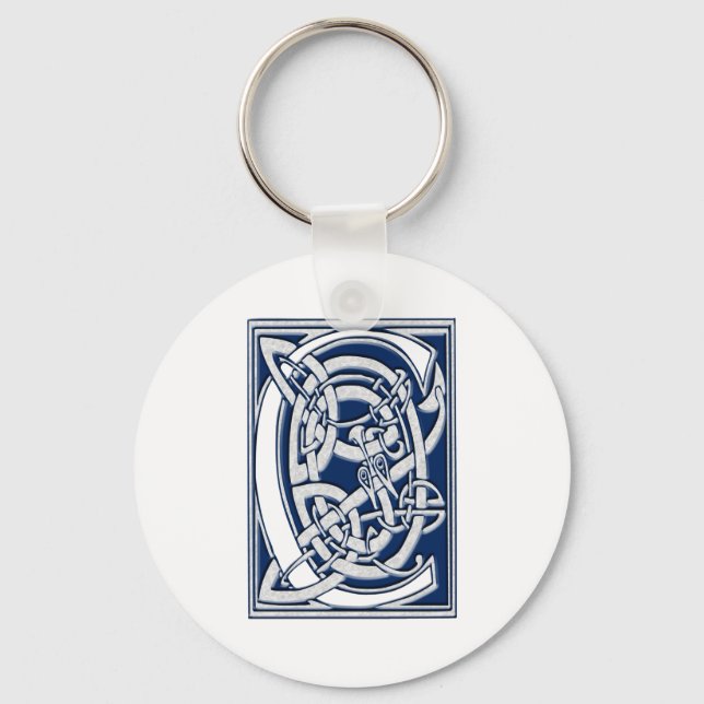 Celtic C Monogram Key Ring (Front)