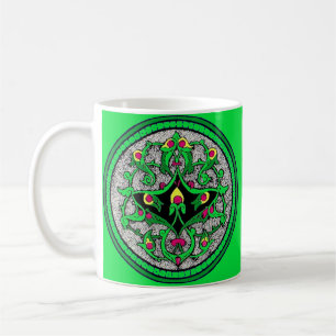 Celtic cartouche coffee mug
