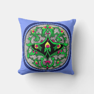 Celtic cartouche cushion