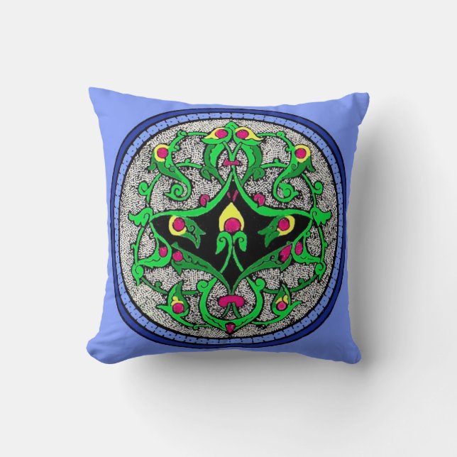 Celtic cartouche cushion (Front)