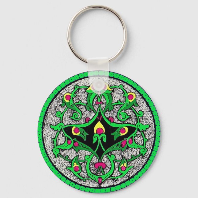 Celtic cartouche key ring (Front)