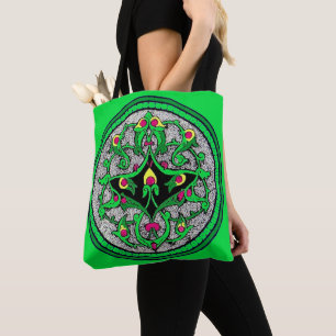 Celtic cartouche tote bag