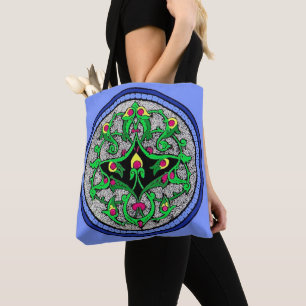 Celtic cartouche tote bag