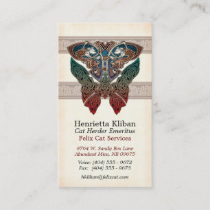 Celtic Cats Design Business Cards