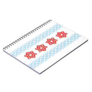 Celtic Chicago Flag Irish Spiral Bound Notebook