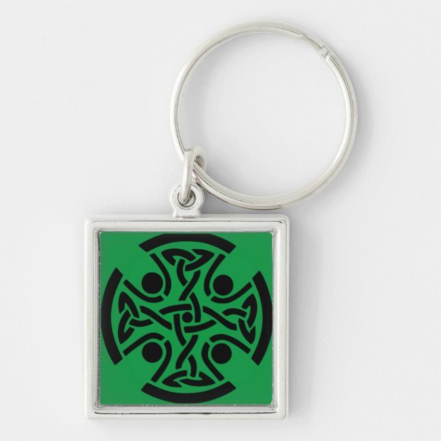 Celtic Christian cross  Key Ring (Front)