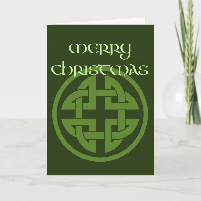 Celtic Christmas Blessing Card (Front)