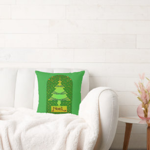 Celtic Christmas Tree Cushion