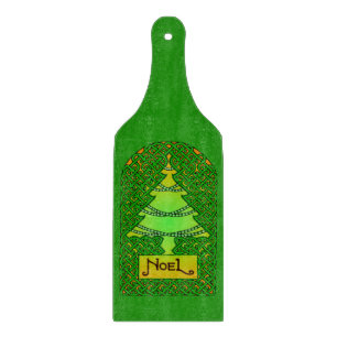 Celtic Christmas Tree Cutting Board