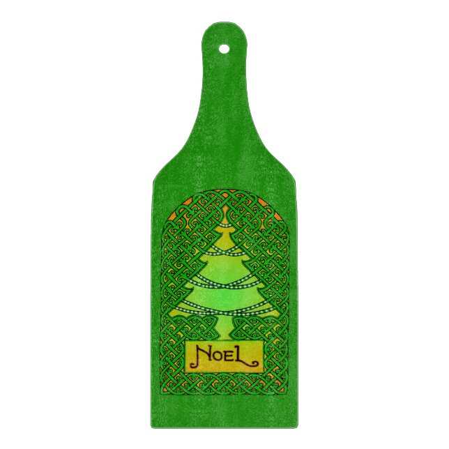 Celtic Christmas Tree Cutting Board (Front)