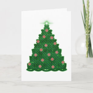 Celtic Christmas Tree Holiday Card