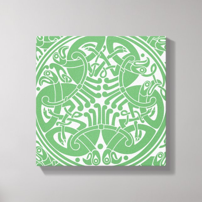 Celtic Circle  Bird Pattern You Choose Colour Canvas Print (Front)