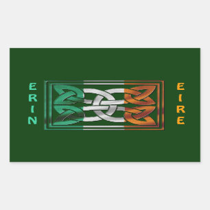 CELTIC CLASSICS Irish Flag Collection Rectangular Sticker