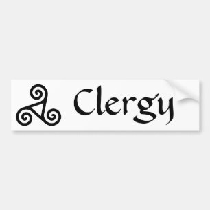 Celtic Clergy Bumper Sticker