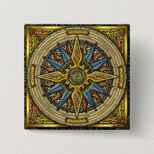 Celtic Compass Button