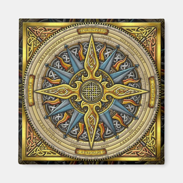 Celtic Compass Magnet (Front)
