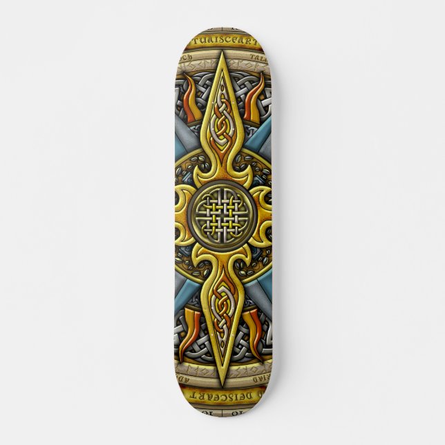 Celtic Compass Skateboard (Front)