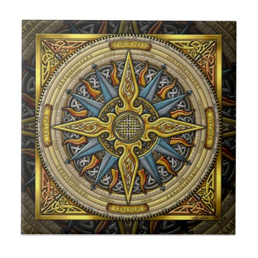 Image of Celtic Compass Tile