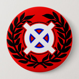 Celtic Cross 10 Cm Round Badge