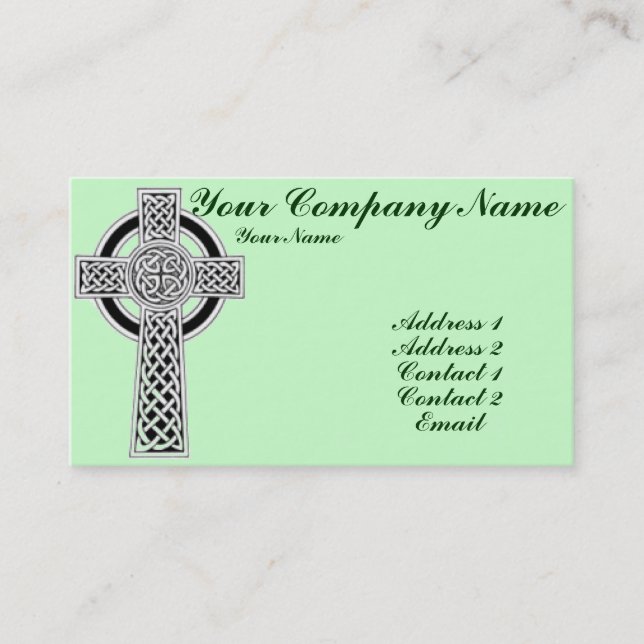 Celtic Cross 1 Business Card (Front)