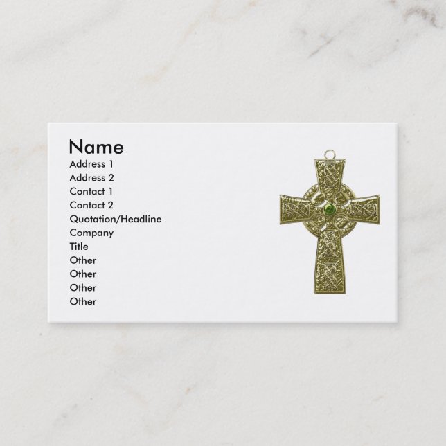 Celtic Cross 1 Business Card (Front)