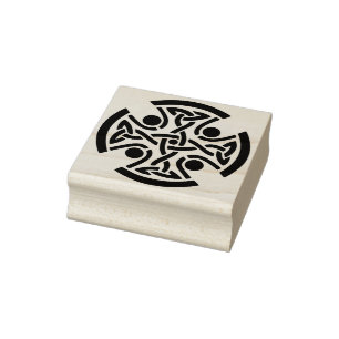 celtic cross art stamp