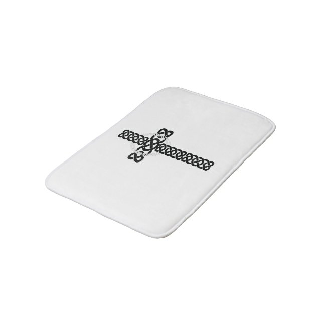 Celtic Cross Bath Mat (Angled)