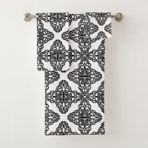 celtic cross bath towel set