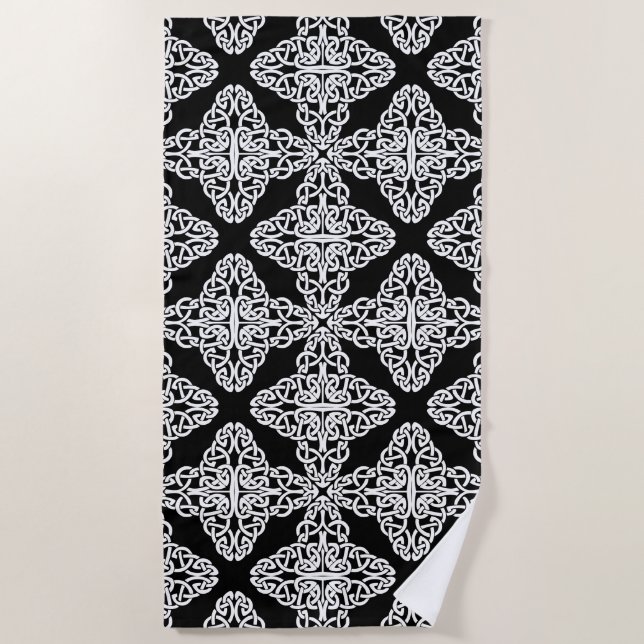 celtic cross beach towel (Front)