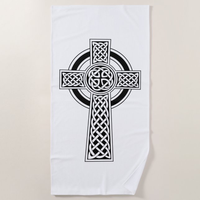 Celtic Cross Beach Towel (Front)