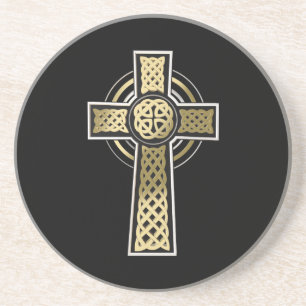 Celtic cross coaster