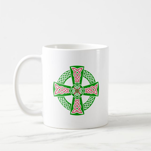 Celtic cross coffee mug (Left)