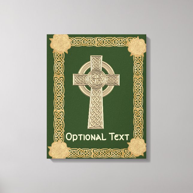 Celtic Cross Custom Canvas Print (Front)