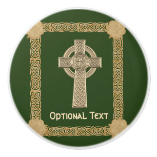 Celtic Cross Custom Ceramic Knob