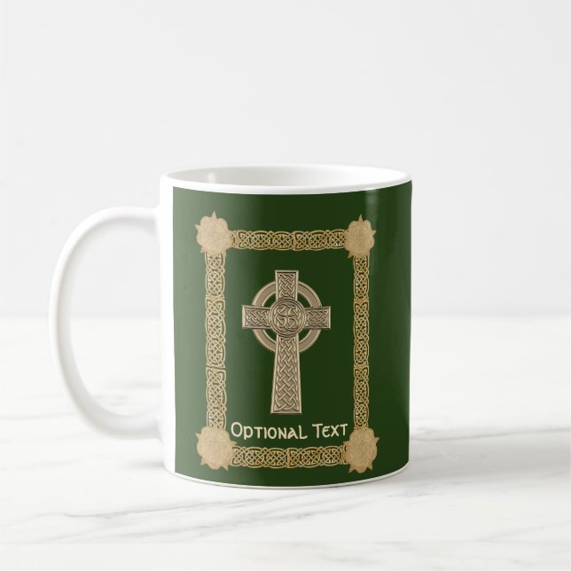 Celtic Cross Custom Coffee Mug (Left)
