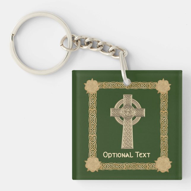 Celtic Cross Custom Key Ring (Front)