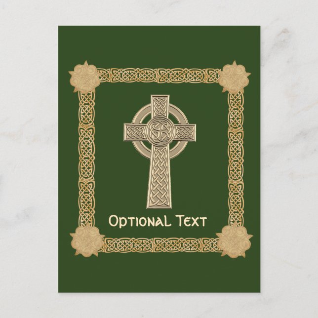 Celtic Cross Custom Postcard (Front)
