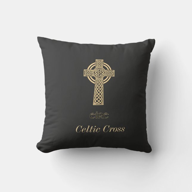 "Celtic Cross - Eire" Cushion (Front)