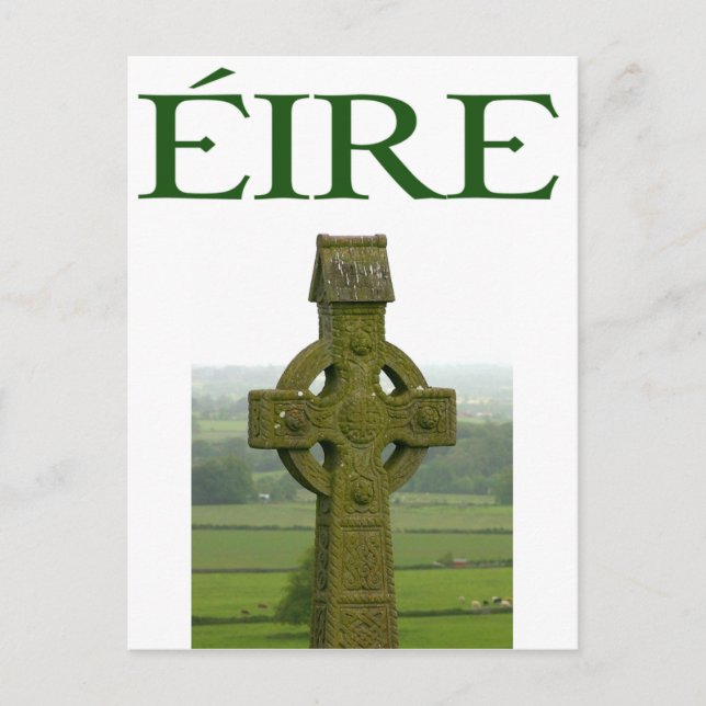 Celtic Cross Eire Irish Shirts and gifts Postcard (Front)