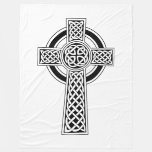 Celtic Cross Fleece Blanket