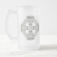 Celtic Cross Frosted Mug