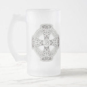 Celtic Cross Frosted Mug