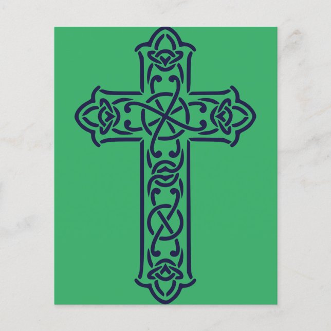 Celtic Cross Graphic Knotwork Art (Front)